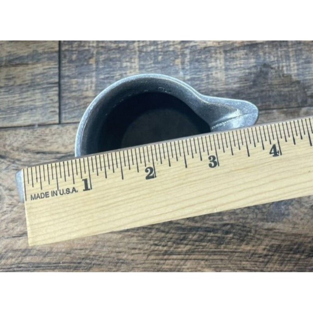 Vintage Carson Freeport PA Pennsylvania Pewter Creamer & 4 Pewter Cups Lot - Picture 14 of 14